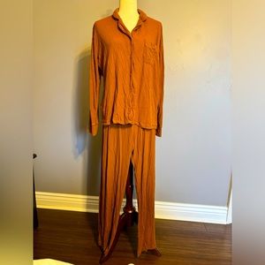 Skims soft lounge sleep set in copper- size L